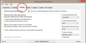 Directory List and Print Pro Fast Folder Listing & Printing Software